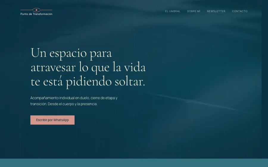 Página Inicio de Punto de Transformación